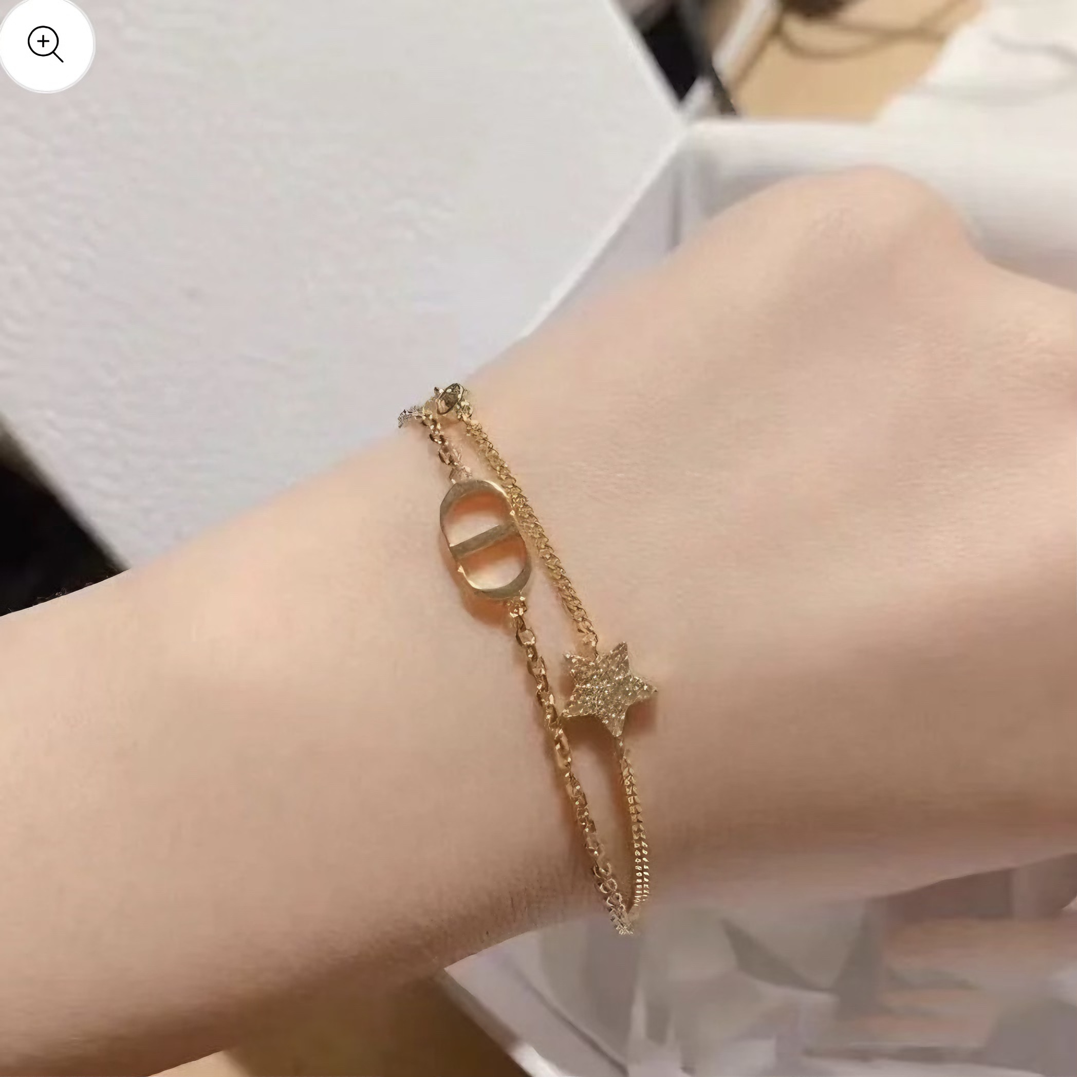 Light Luxury Double-Layered Star and Letter Element Women's Bracelet/Necklace