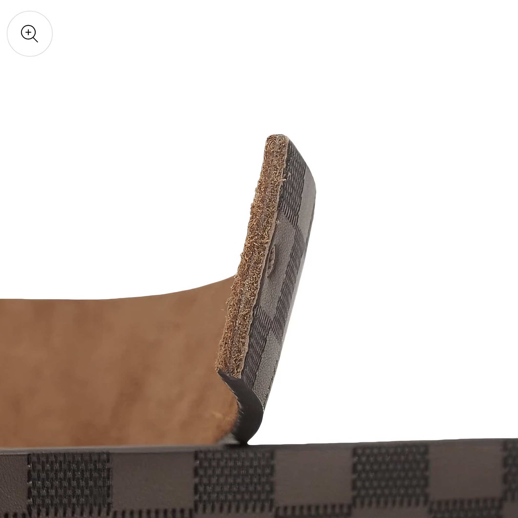 Checkered Embossed Business Casual Belt