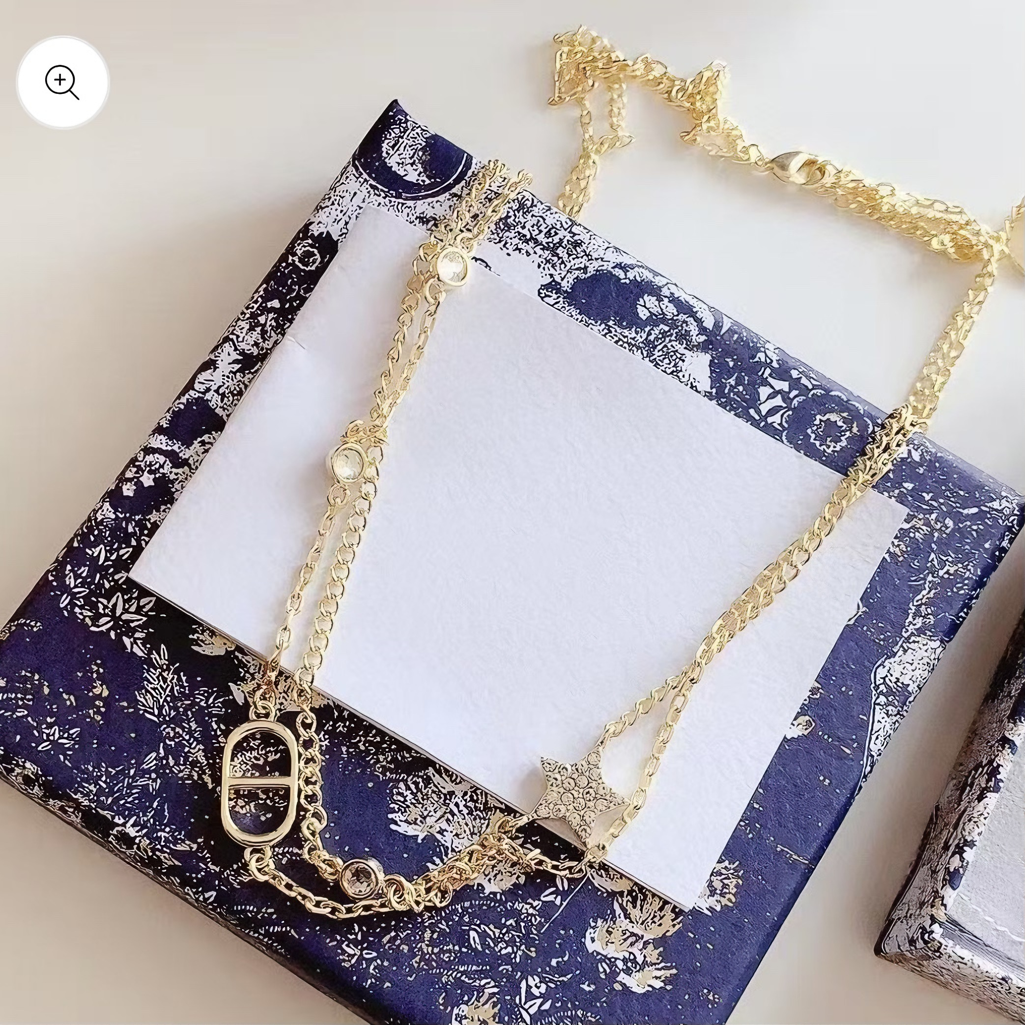 Light Luxury Double-Layered Star and Letter Element Women's Bracelet/Necklace