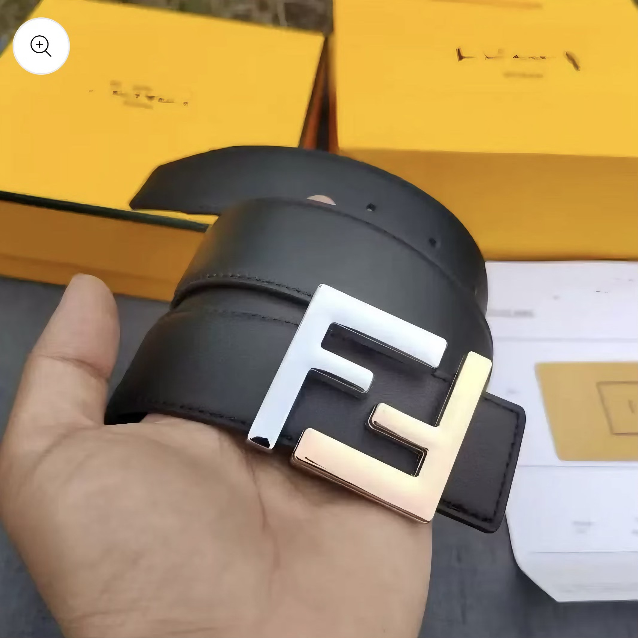 Sleek Metal Buckle Men's Belt, Black Leather Daily Versatile Waist Strap