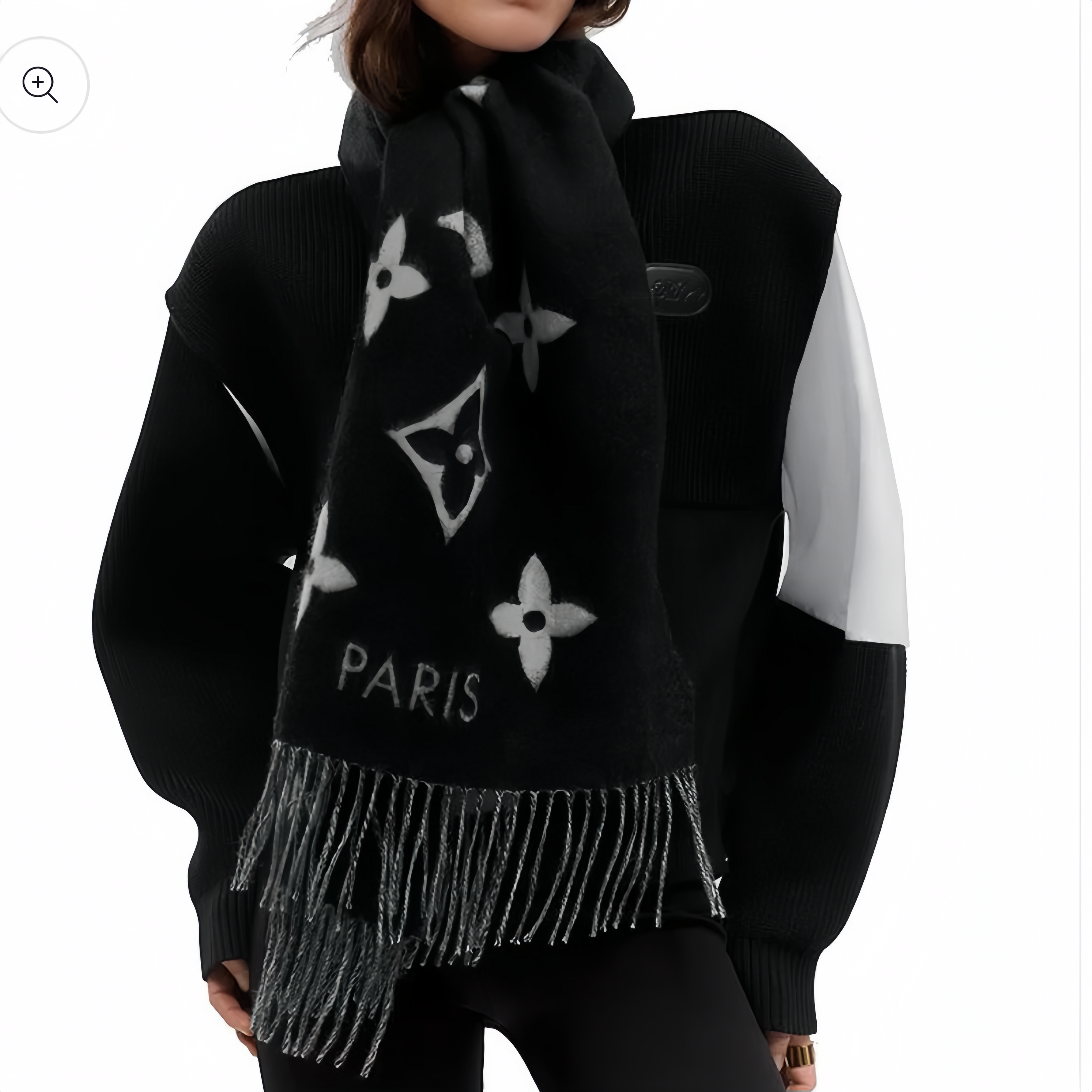 Vintage Plaid Cashmere Scarf, Stylish and Soft Design, Unisex Accessory for All Seasons