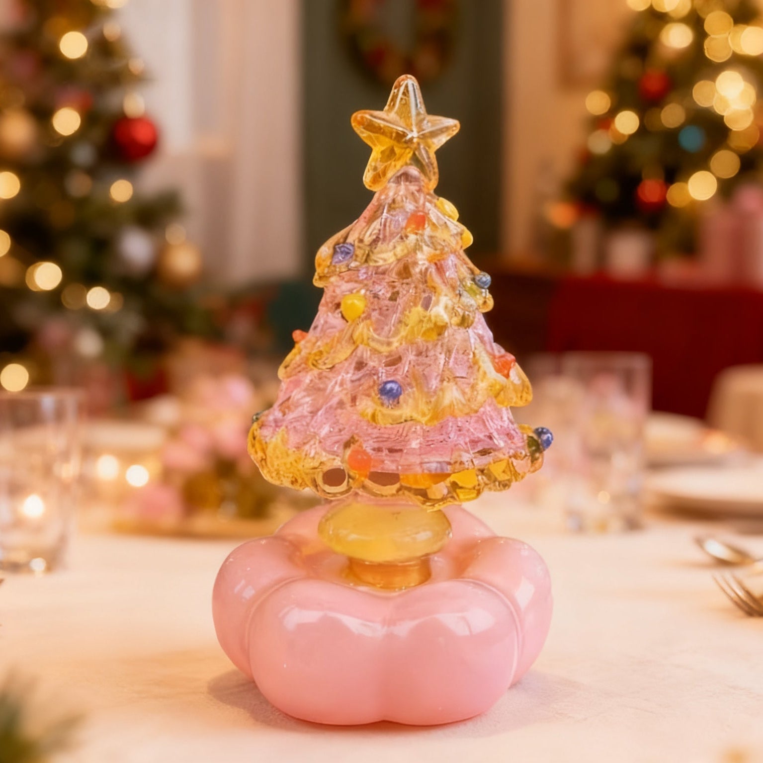 Hand-Blown Glass Christmas Tree Ornament