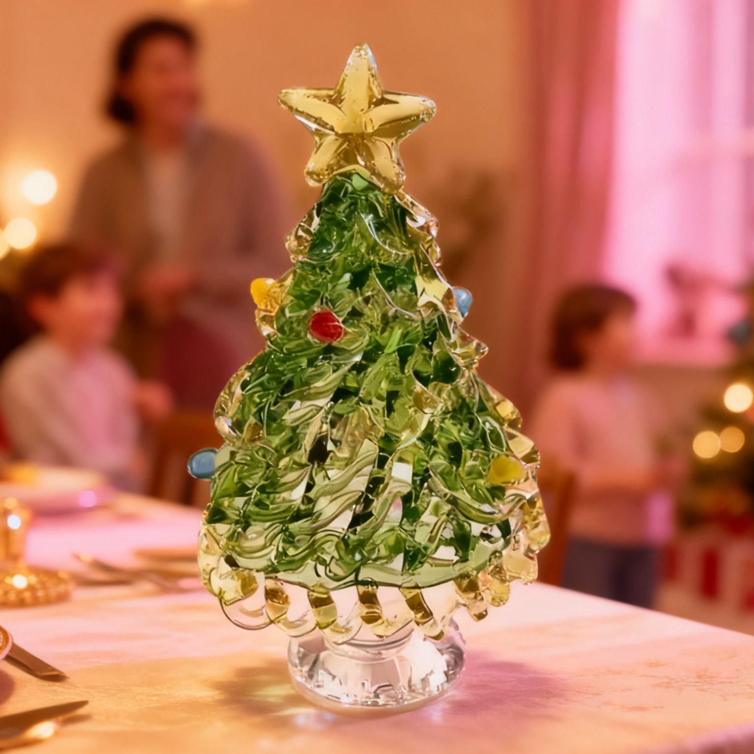 Hand-Blown Glass Christmas Tree Ornament