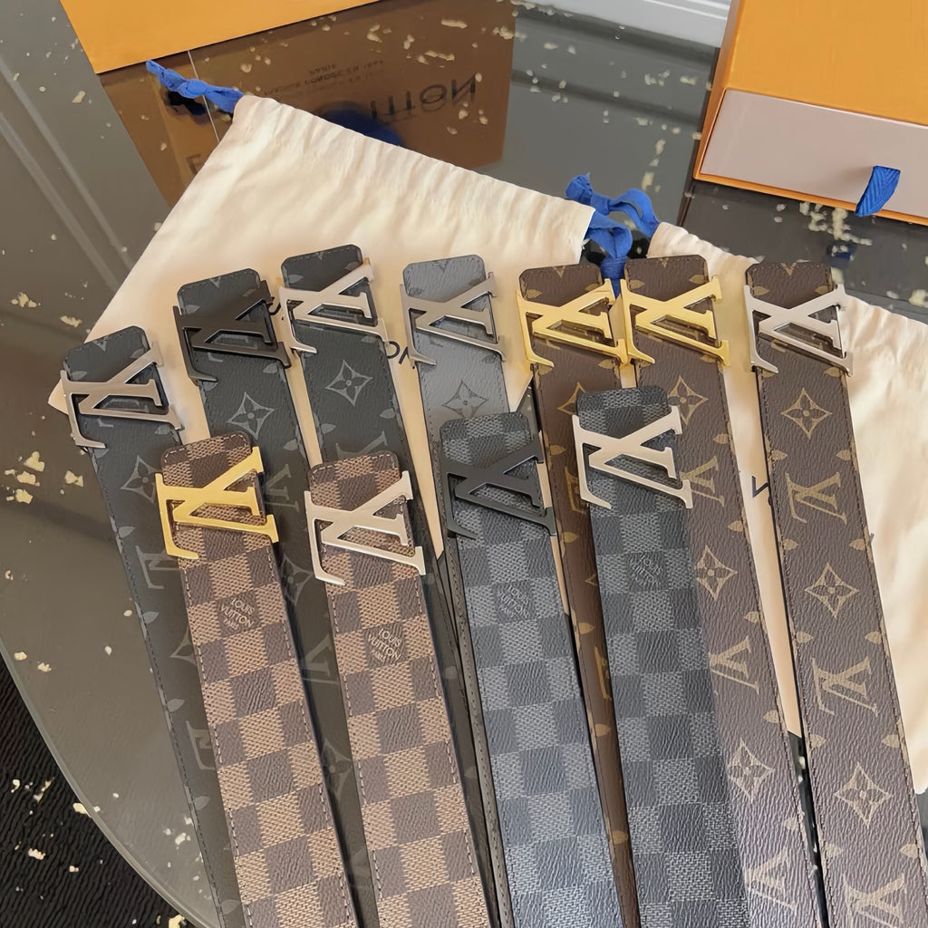 Hullmade Design Letter Buckle Men's Belt - Fashion Texture and Precision Craftsmanship - Fast Delivery with Gift Box (UK Market)