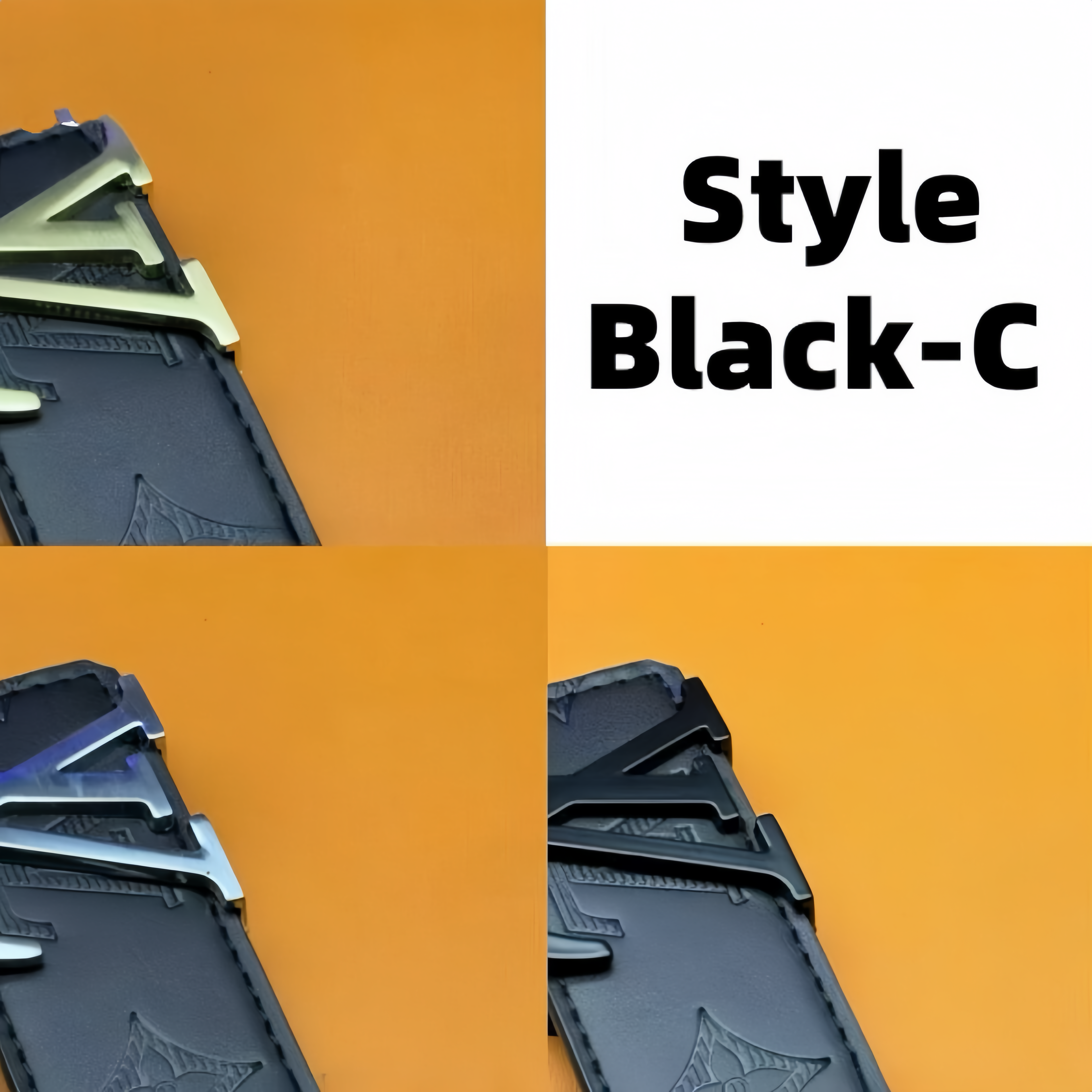 Hullmade Design Letter Buckle Men's Belt - Fashion Texture and Precision Craftsmanship - Fast Delivery with Gift Box (UK Market)