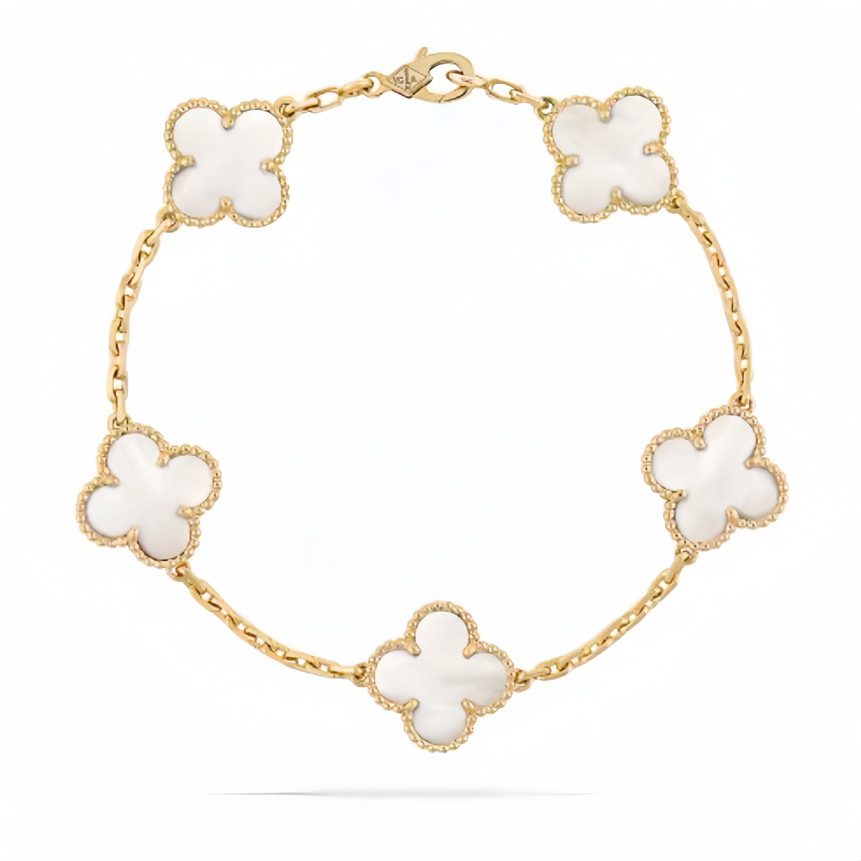 Winter Petal Bracelet – Minimalist Shell Flower Gift for Women