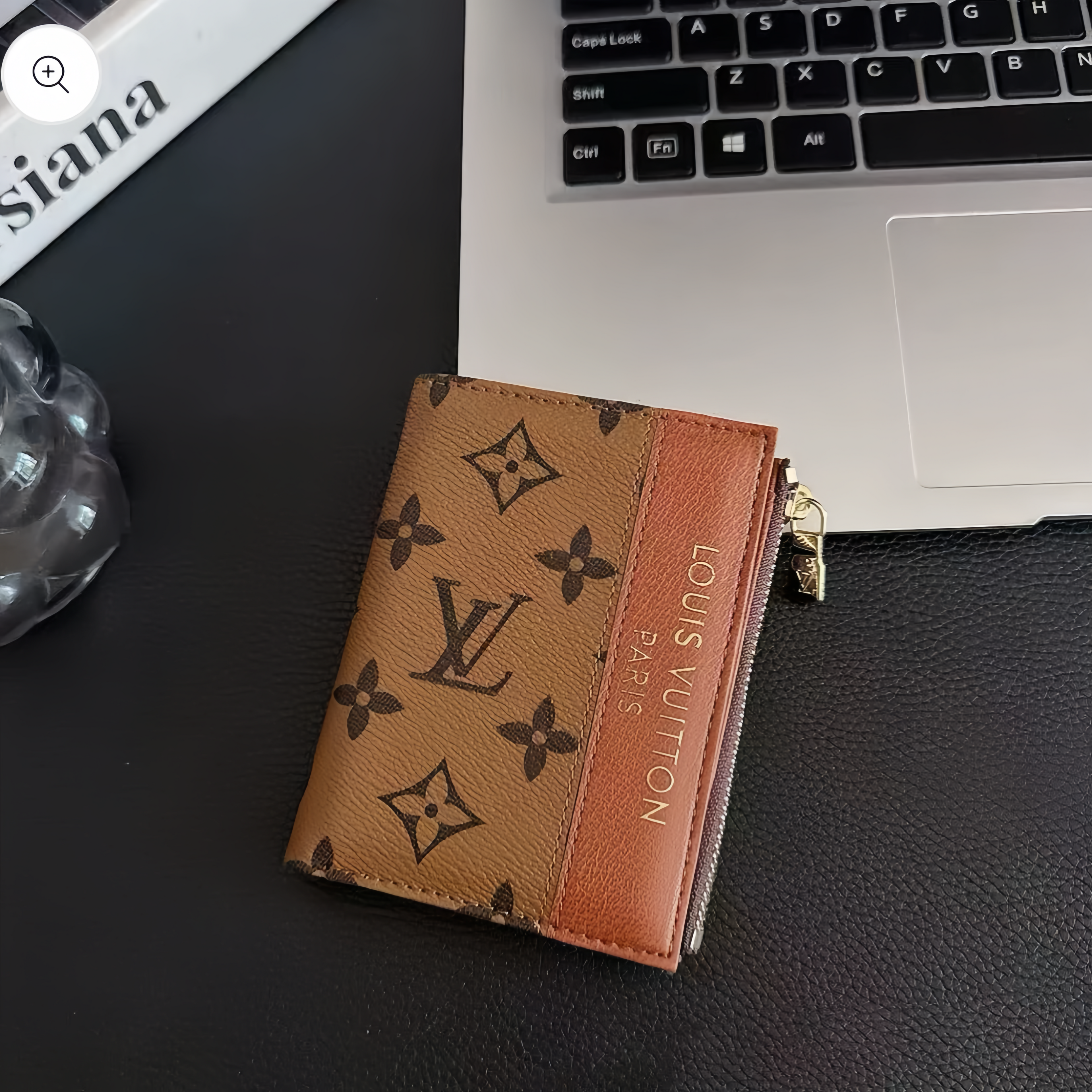 Compact Zip Wallet with Floral Pattern – Mini Multi-Color Card Holder